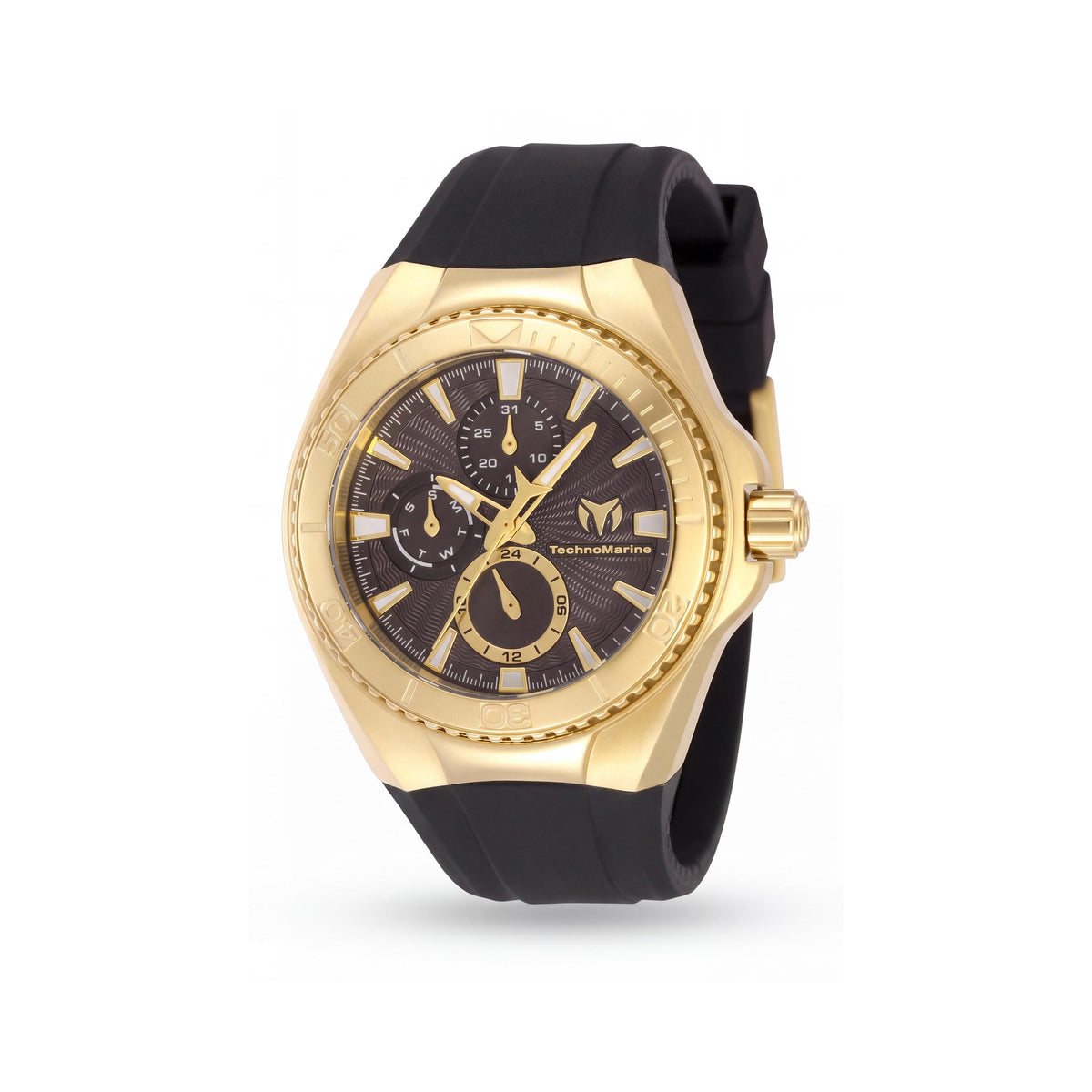 Reloj TechnoMarine TM-124023 Cruise California para mujer con cronógrafo, negro y dorado, 40 mm, 3 correas de silicona, Photo 1
