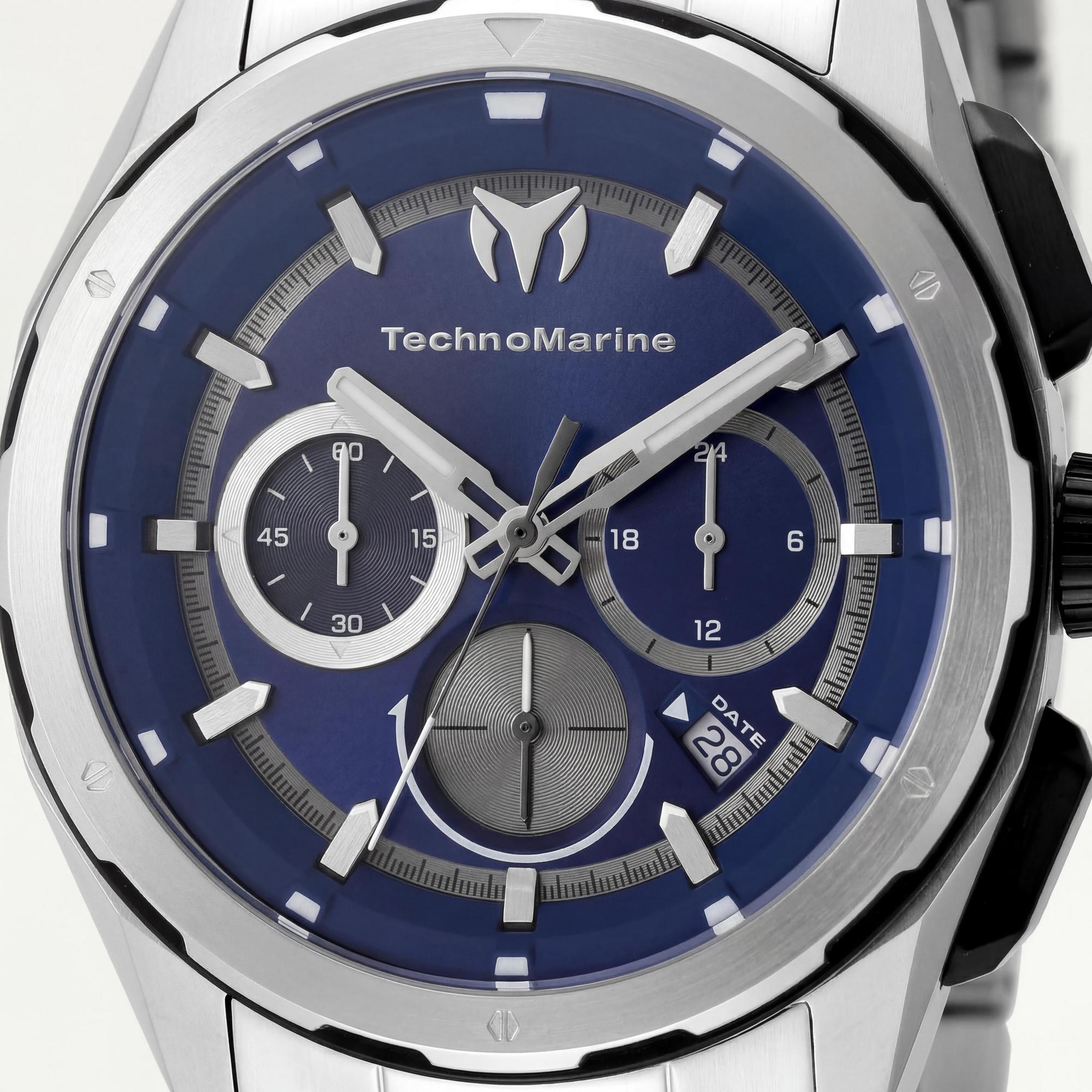 TechnoMarine TM-318090 Unisex Chronograph Watch, Blue Dial 43mm, Photo 2