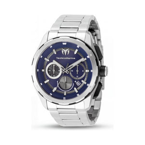 TechnoMarine TM-318090 Blue Dial Stainless Steel Unisex Watch, 43mm