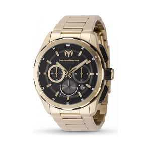 TechnoMarine TM-318097 Black Dial Stainless Steel Unisex Watch, 43mm
