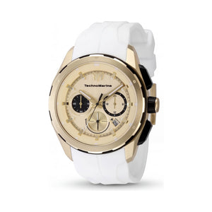 TechnoMarine TM-318101 Gold Dial Stainless Steel Unisex Watch, 43mm