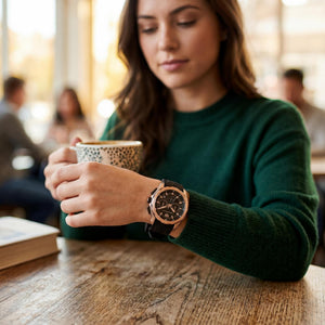 TechnoMarine TM-318102 Unisex Watch — dial detail, Black Analog display