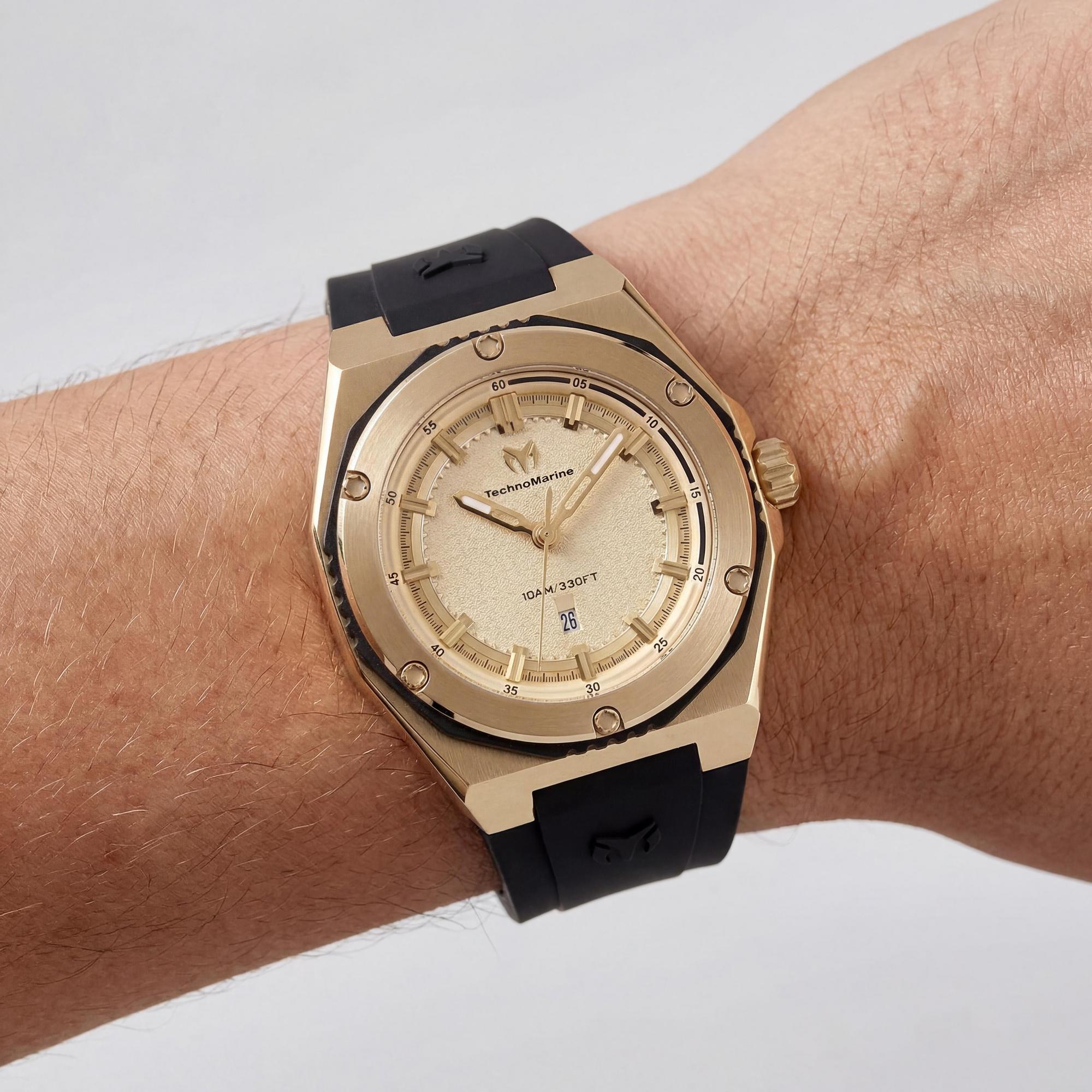 TechnoMarine TM-416055 Women's Watch, Gold Dial 36mm, Photo 3