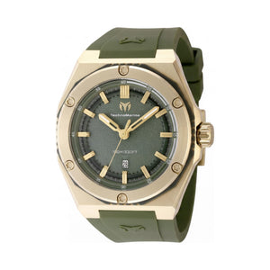 TechnoMarine TM-416070 Olive Green Dial Stainless Steel Unisex Watch, 45mm