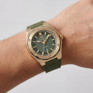 TechnoMarine TM-416070 Unisex Watch — side view, Stainless Steel case 45mm