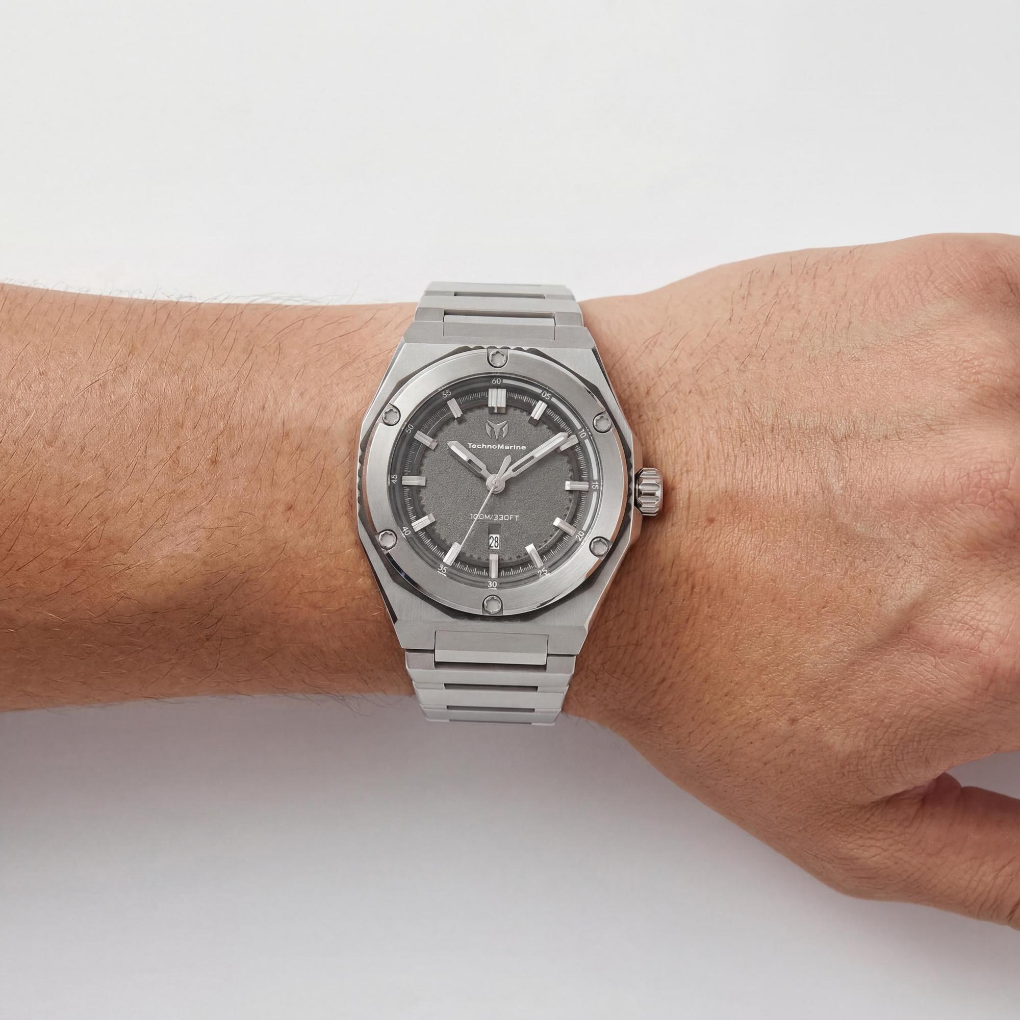 Reloj Unisex TechnoMarine TM-416074, Esfera Gris 45mm, Photo 3