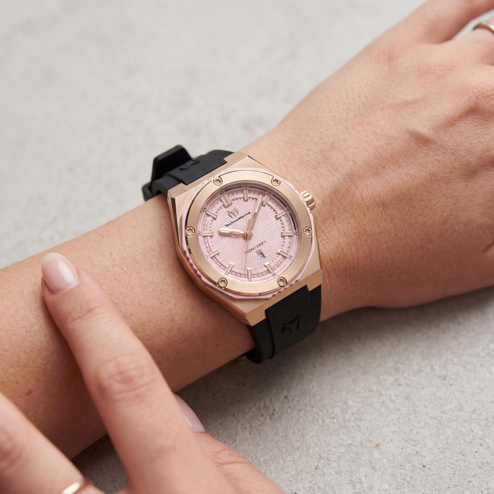 Reloj TechnoMarine CORAL Legacy TM-416084 para mujer, esfera rosa de 36 mm, Photo 3