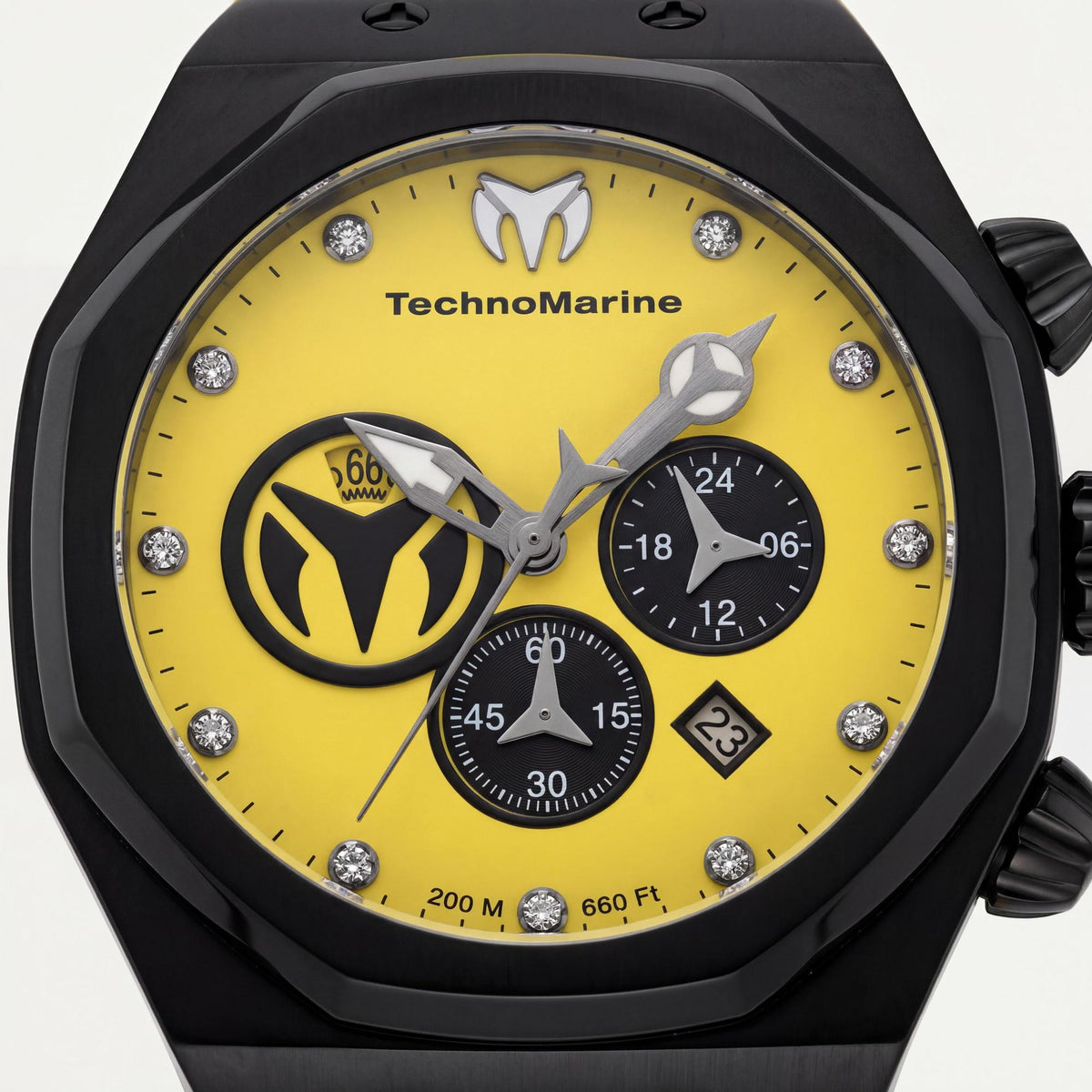 Reloj cronógrafo amarillo para hombre TechnoMarine TM-523002, 45 mm, Photo 2