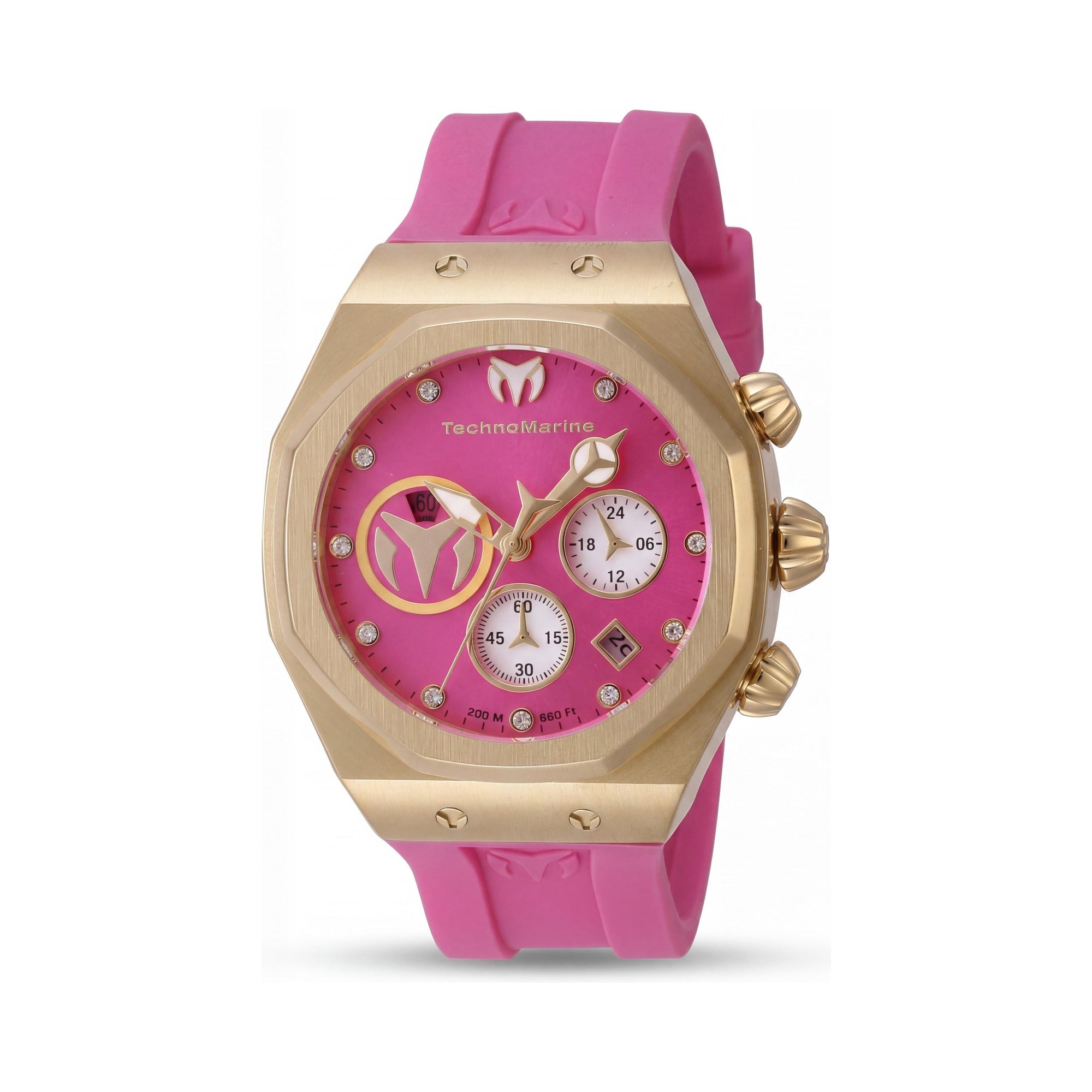 TechnoMarine TM-523009 Women's Watch, Pink Dial Stainless Steel 40mm, Photo 1