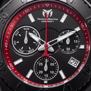 TechnoMarine TM-616002 Men's Watch — front view, Quartz movement 48mm