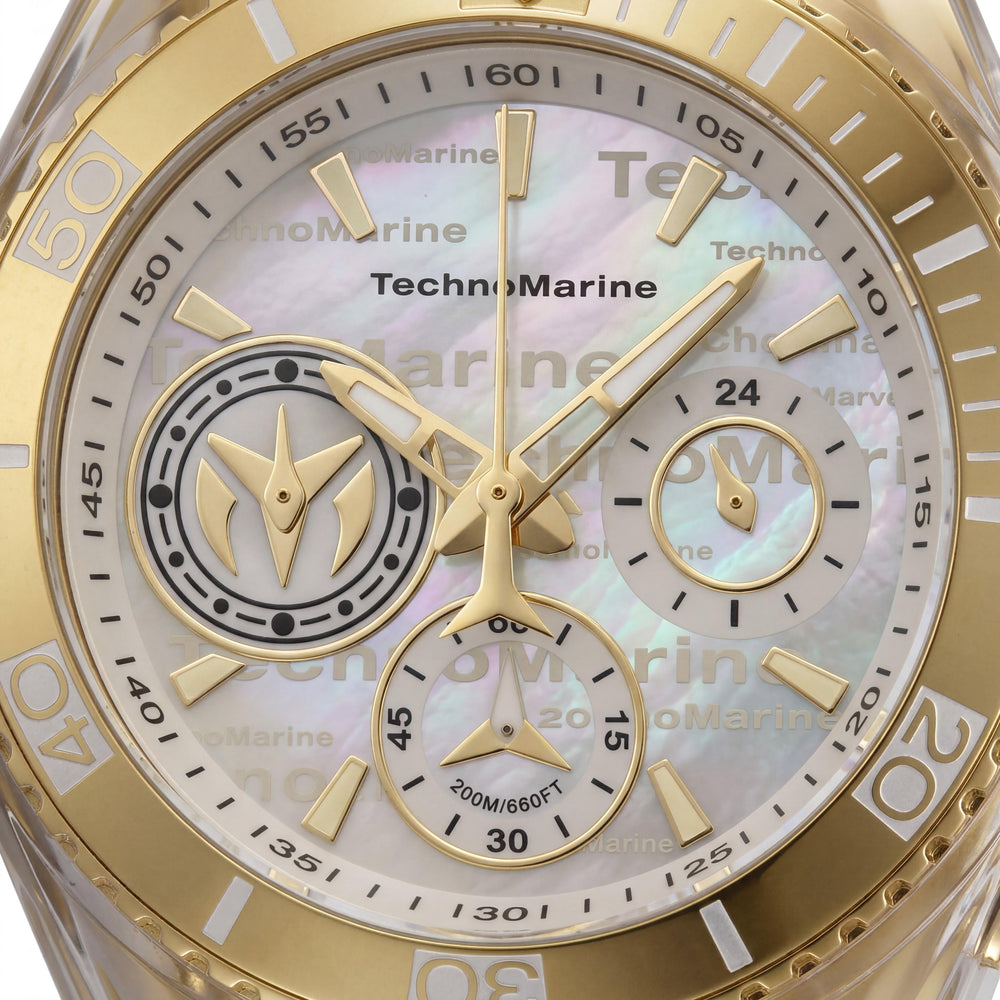 TechnoMarine TM120028 Women's Watch — front view, Quartz movement 40mm