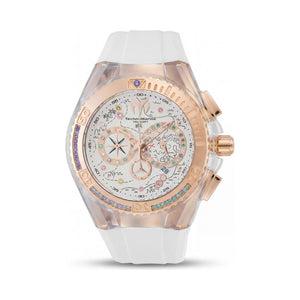 TechnoMarine White Dial Stainless Steel Women's Watch, 40mm