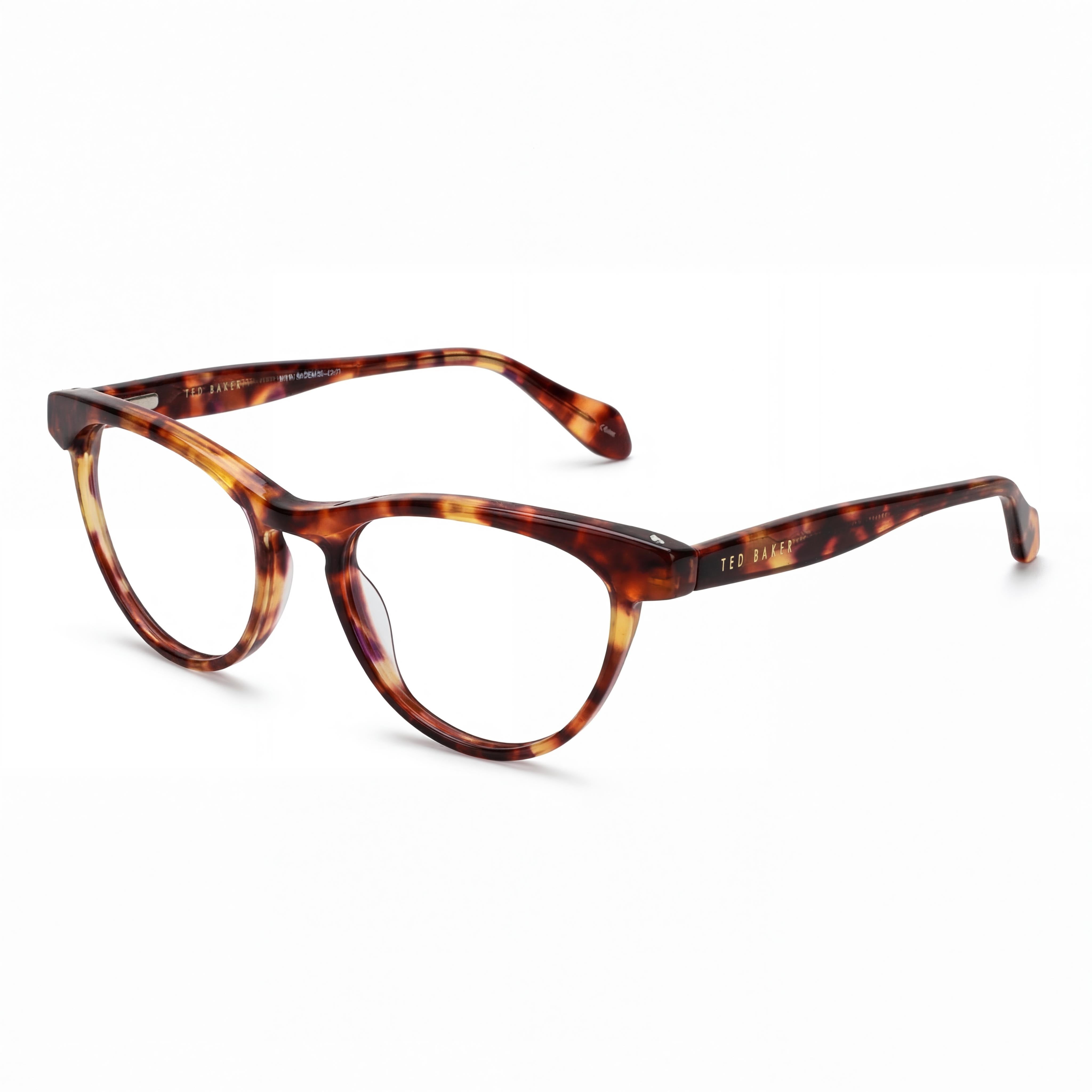 Gafas ovaladas de plástico Ted Baker Havana para mujer, Photo 1
