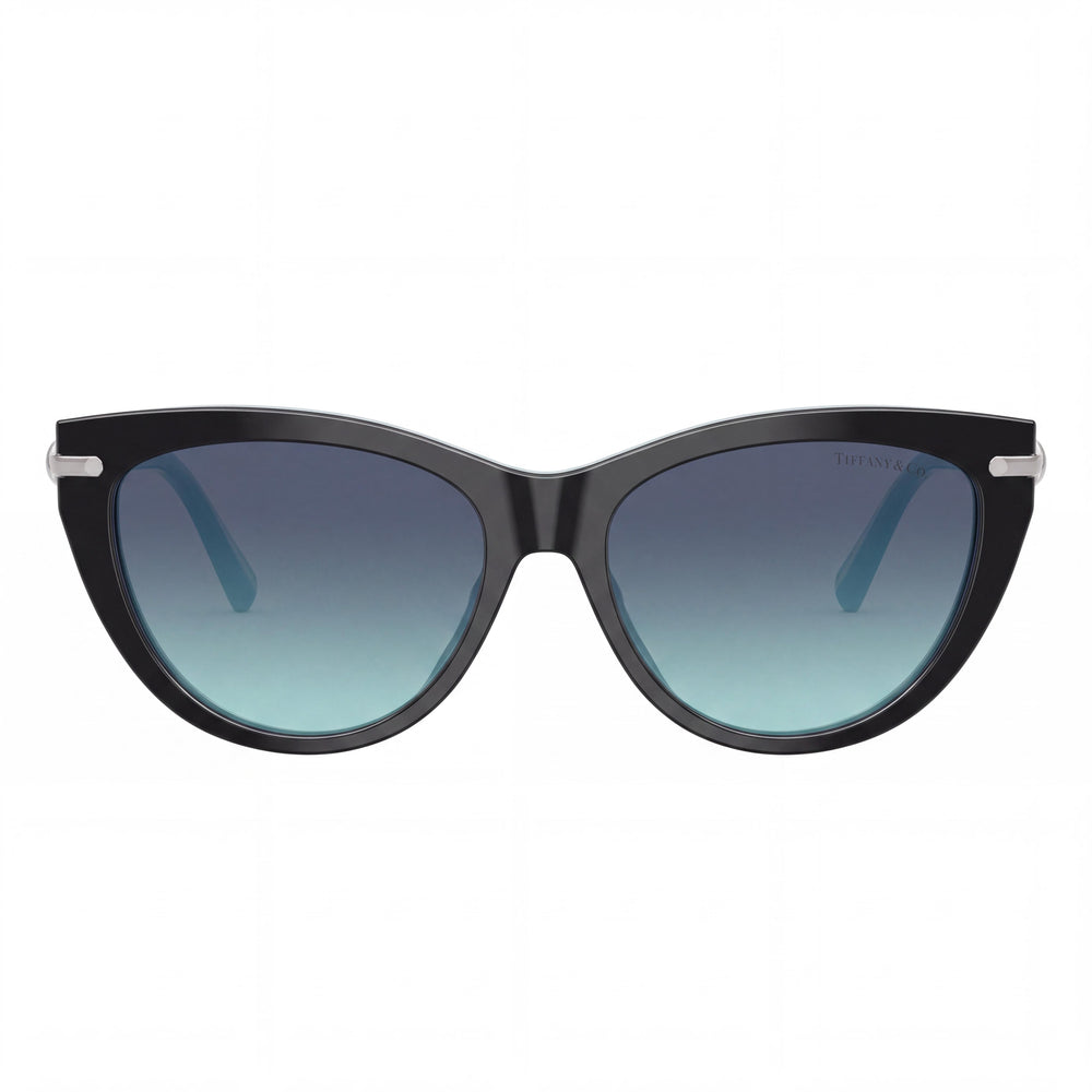 Tiffany 4253 Cat Eye Sunglasses for Unisex — front view, Black frame