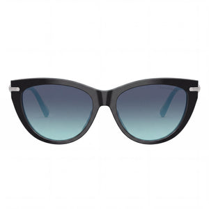 Tiffany 4253 Cat Eye Sunglasses for Unisex — front view, Black frame