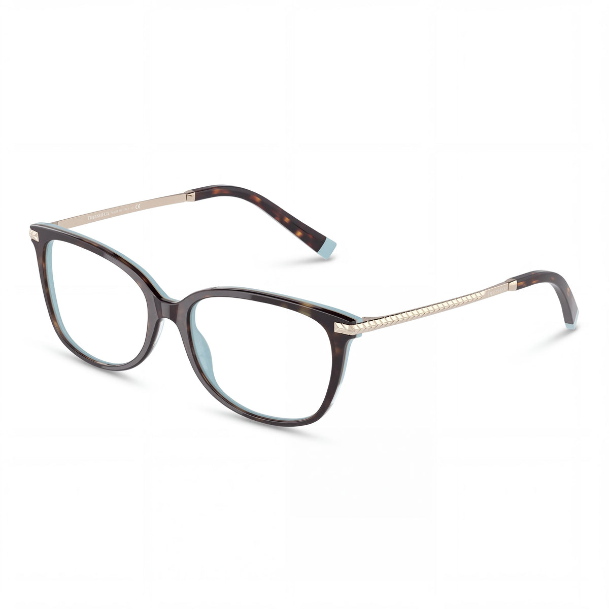 Tiffany & Co. Tf 2221f Havana on Tiffany Blue Eyeglasses for Men, Photo 1