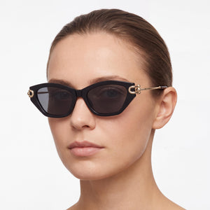 Tiffany & Co. TF 4231U Cat Eye Sunglasses Women — side view, Polarized Grey lens