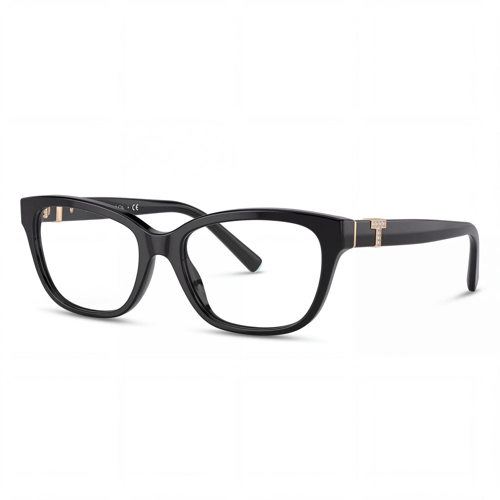 Tiffany & Co. TF2233B Black Cat Eye Eyeglasses for Women, Plastic frame