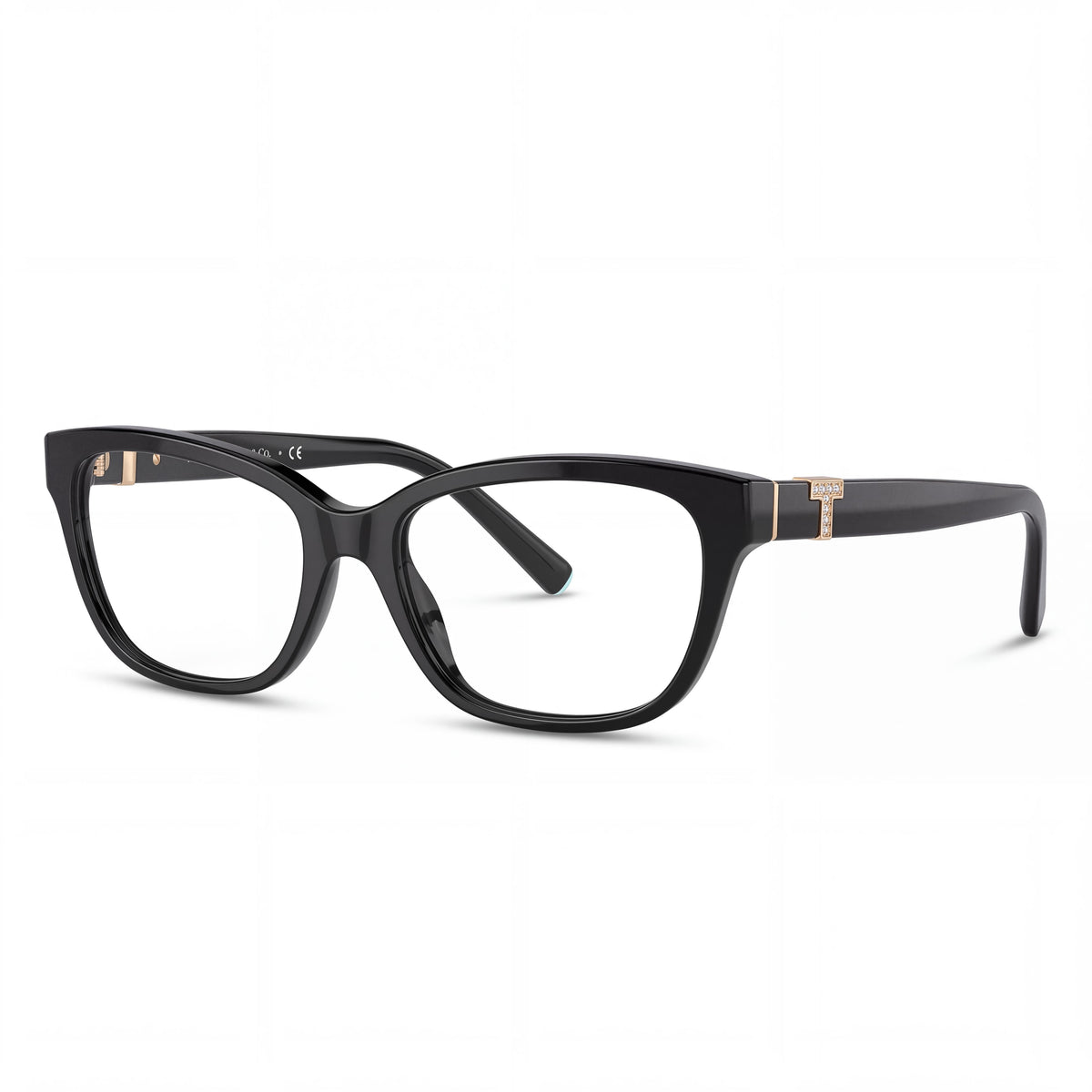Tiffany & Co. TF2233B Black Cat Eye Eyeglasses for Women, 52mm, Photo 1