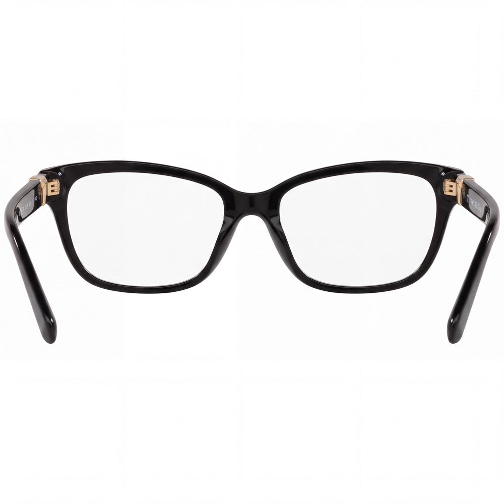 Tiffany & Co. TF2233B Cat Eye Eyeglasses Women — side view, Black Plastic temples