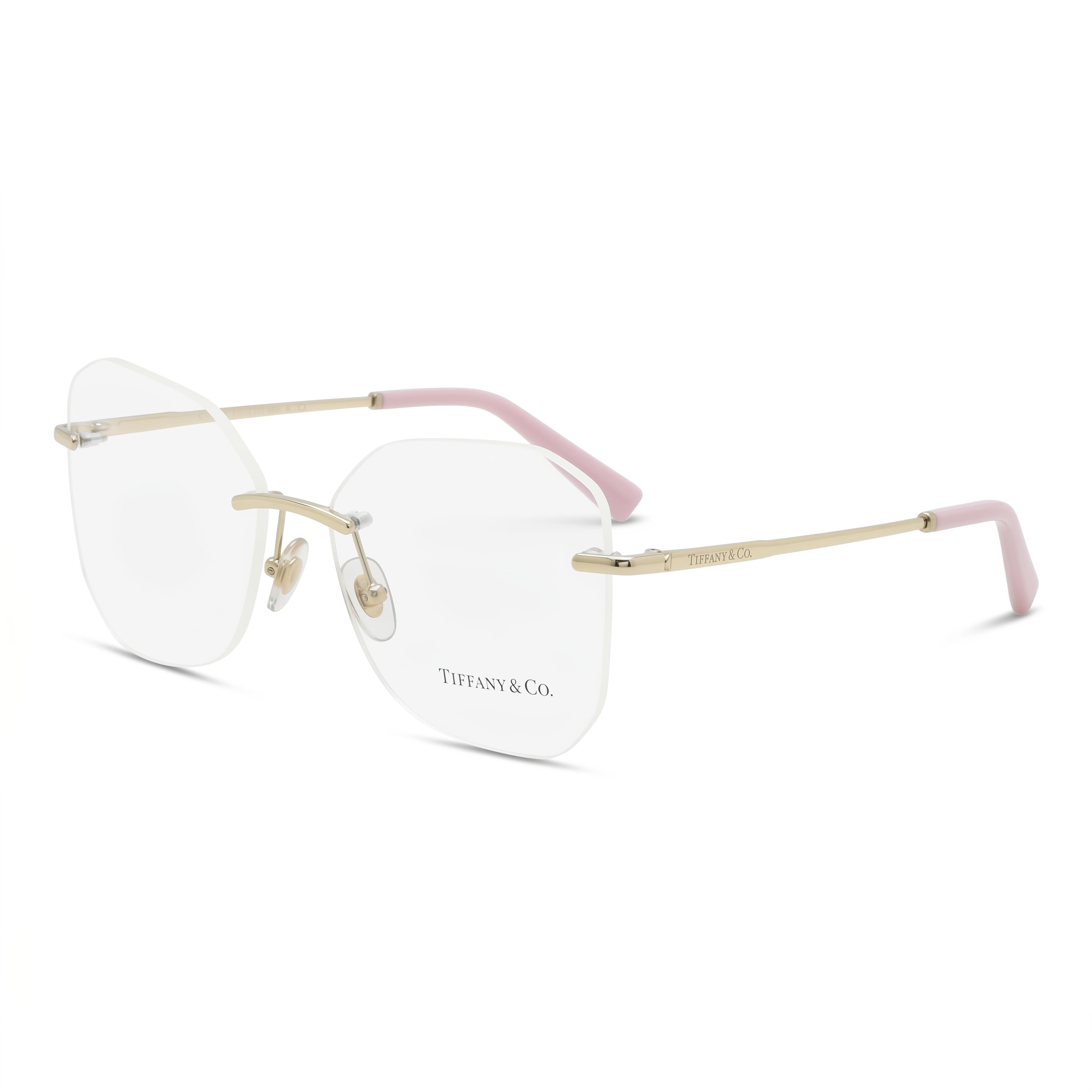Tiffany TF 1150 Pale Gold Square Eyeglasses for Women, Metal, Photo 1