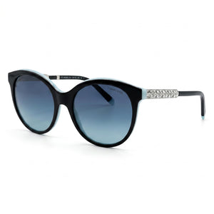 Tiffany TF 4175-B80554U Black Cat Eye Sunglasses for Women, Black lens