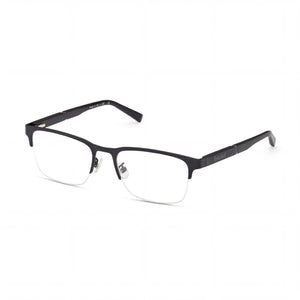 Timberland Black Rectangle Eyeglasses for Men, Metal frame