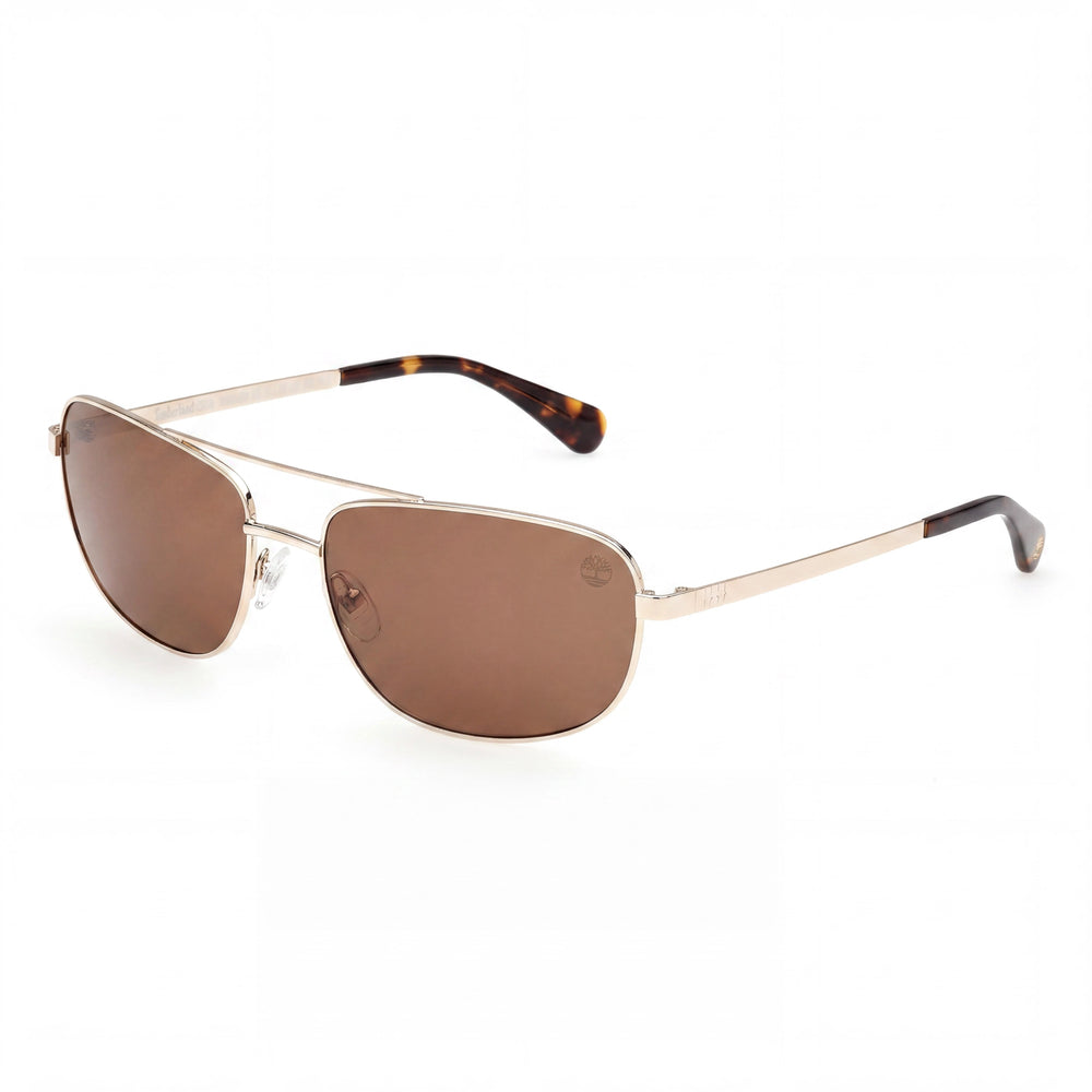 Timberland Pale Gold Rectangle Sunglasses for Men, lens