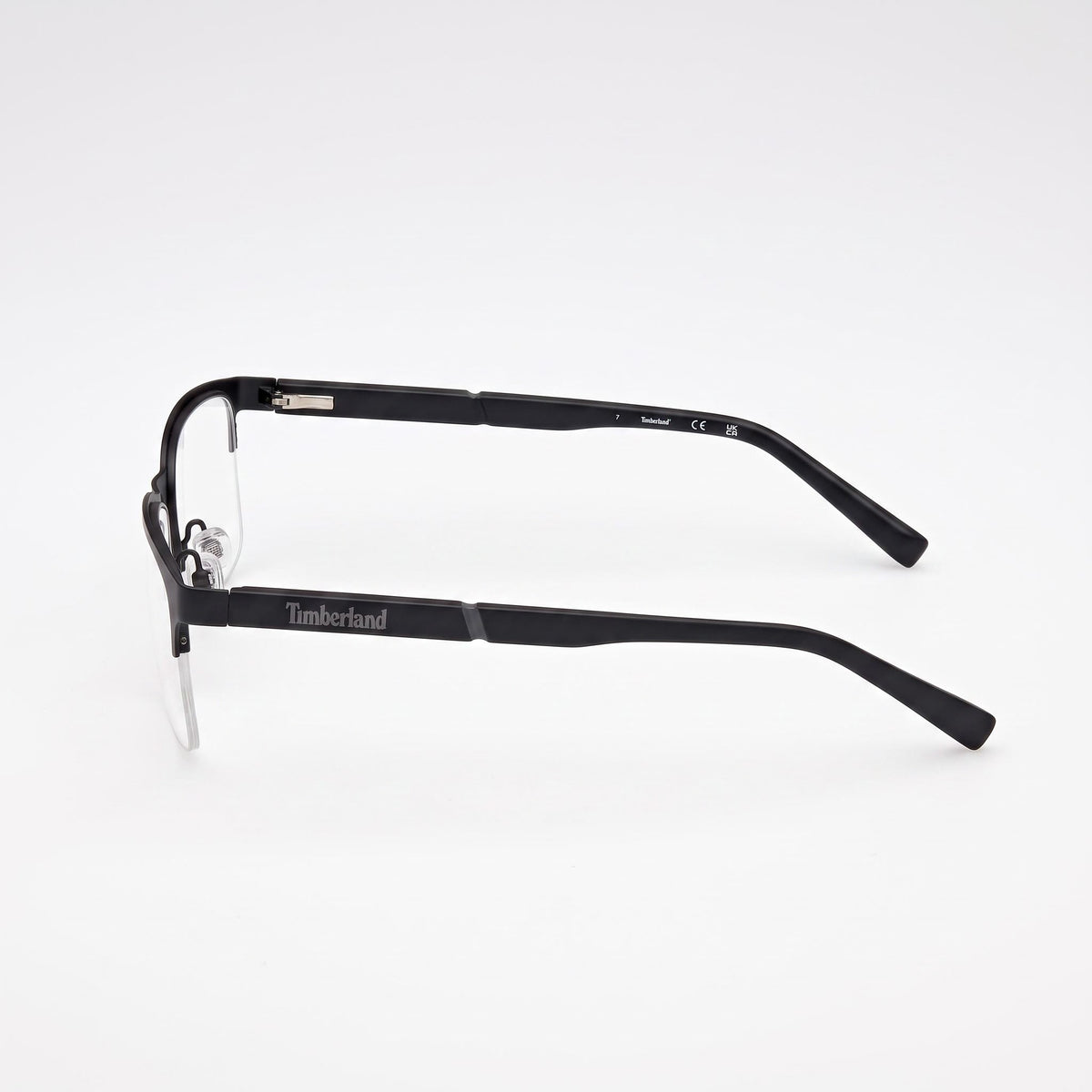 Gafas graduadas rectangulares Timberland para hombre, negro/blanco, 56 mm, Photo 3