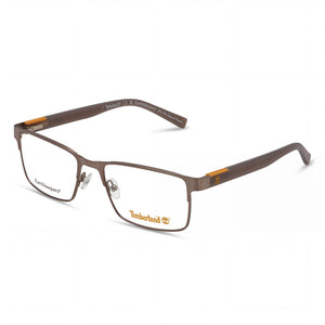 Timberland Silver Rectangle Eyeglasses for Men, Metal frame