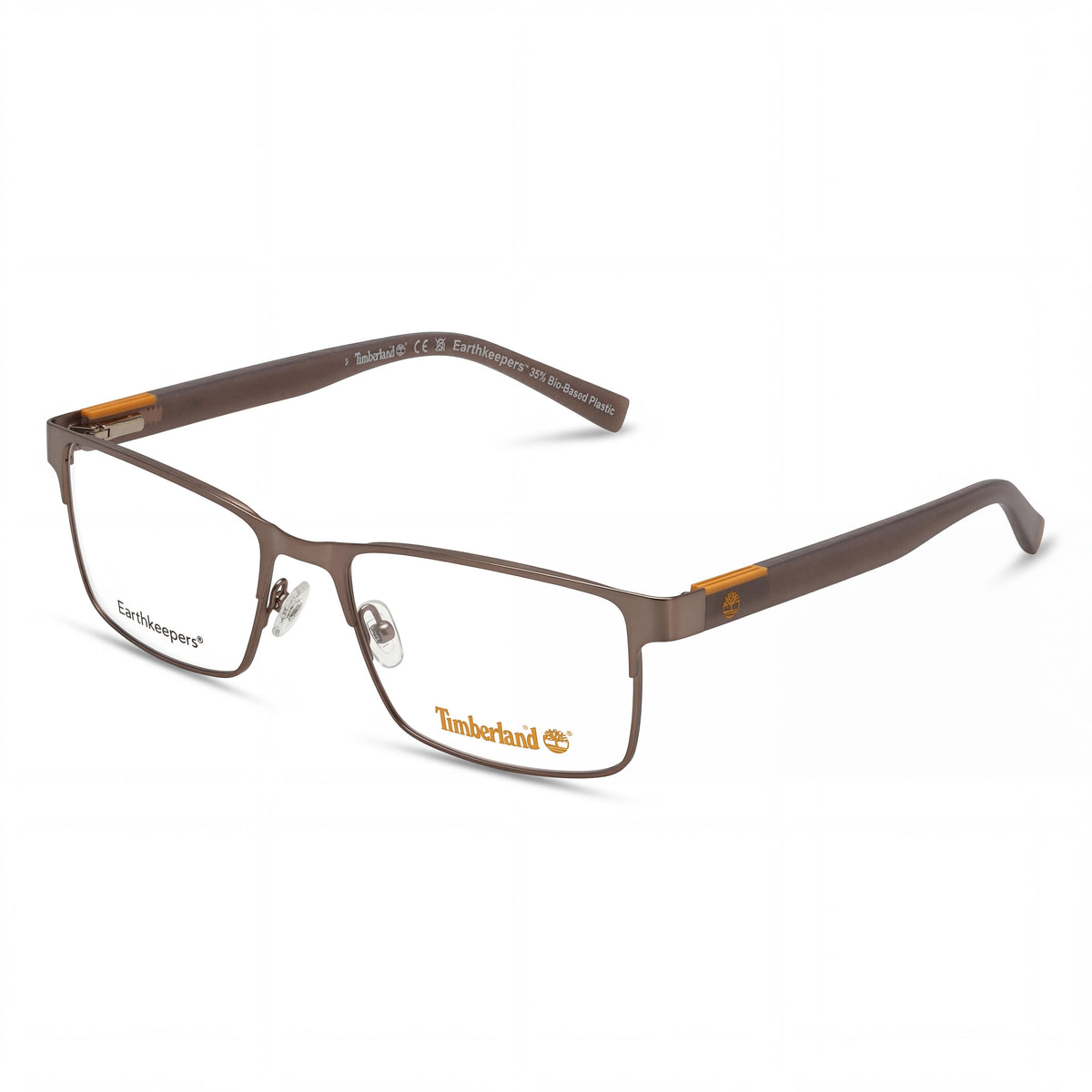 Gafas de Vista Rectangulares Plateadas Timberland para Hombre, Metal 56mm, Photo 1