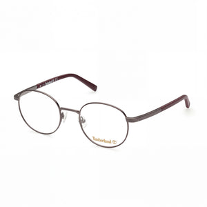 Timberland Silver Round Eyeglasses for Men, Metal frame