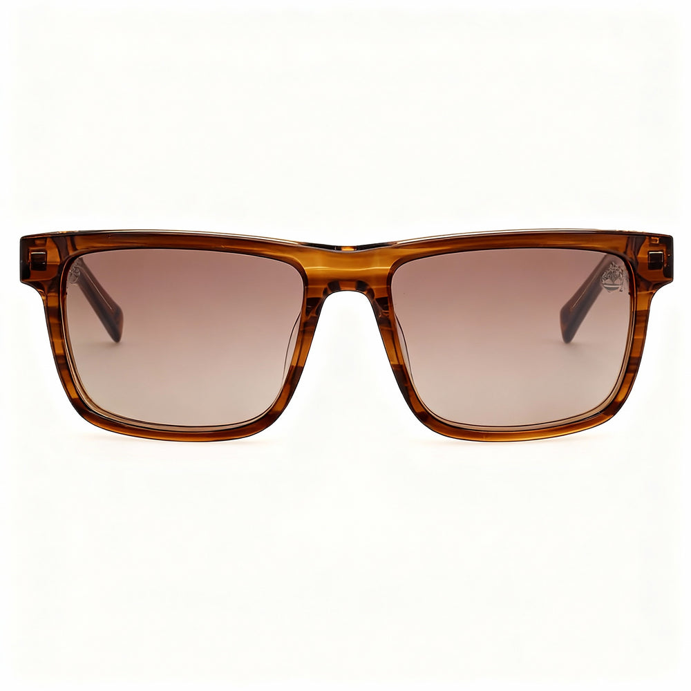 Timberland Tb00020 Rectangle Sunglasses for Men — front view, Acetate frame