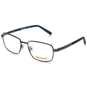 Timberland TB1726 Silver Rectangle Eyeglasses for Men, Metal frame