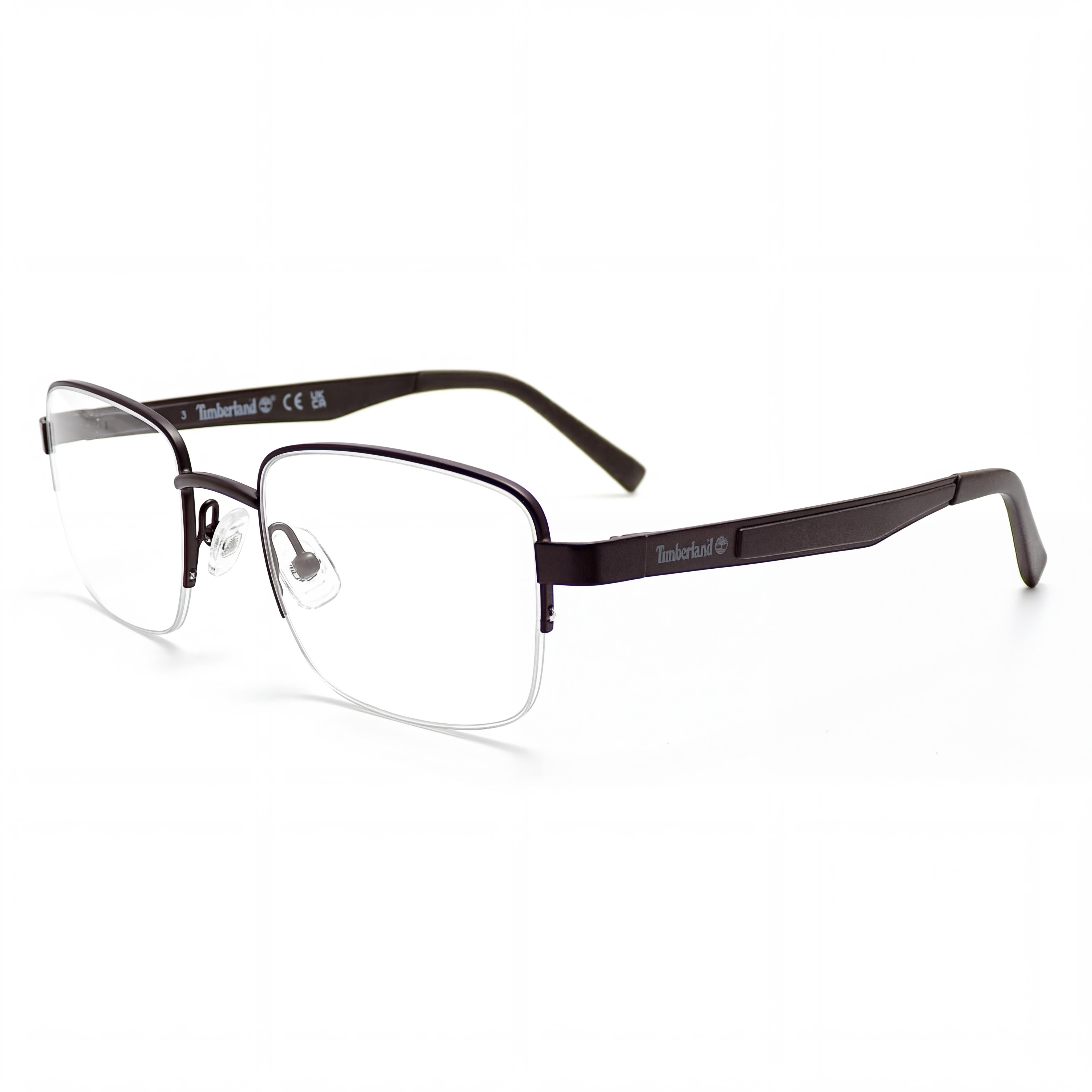 Timberland TB1787 Matte Black Rectangle Eyeglasses for Men, 50mm, Photo 1