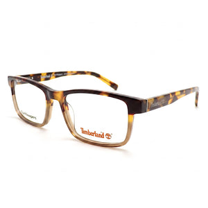 Timberland TB1789-H Havana Rectangle Eyeglasses for Men, Plastic frame