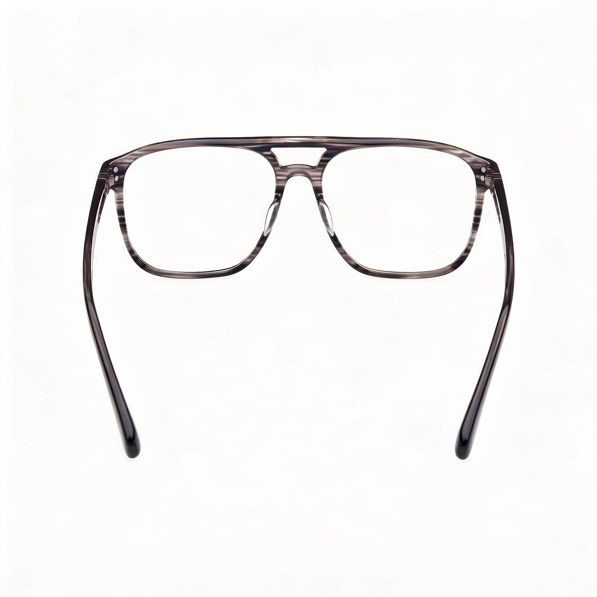 Gafas graduadas de aviador para hombre Timberland Tb50033 gris/cuerno, 62 mm, Photo 3