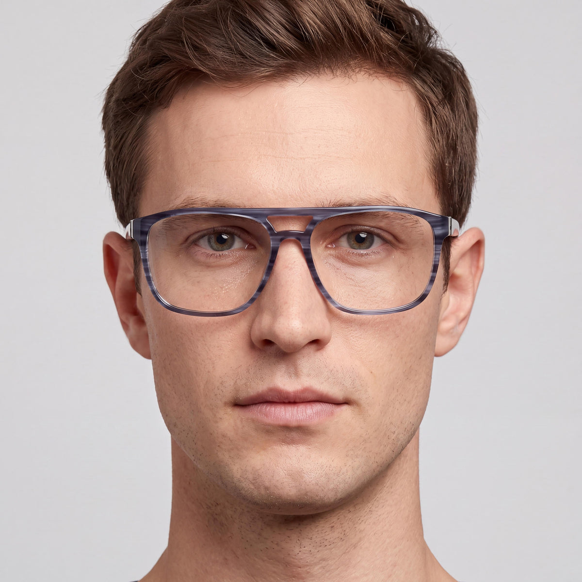 Gafas de aviador Timberland Tb50033 azul/cuerno para hombre, 62 mm, Photo 5