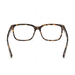 Timberland Tb50034 Rectangle Eyeglasses Men — side view, Havana temples