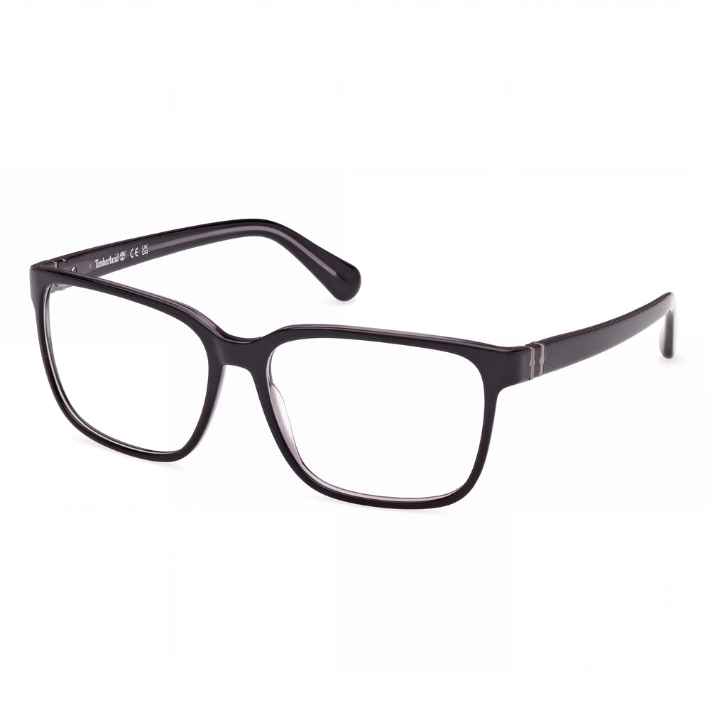 Timberland TB50034 Shiny Black Rectangle Eyeglasses for Men, Frame Material frame