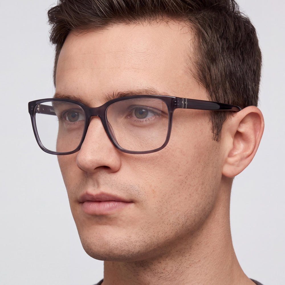 Timberland TB50034 Rectangle Eyeglasses Men — side view, Shiny Black Frame Material temples