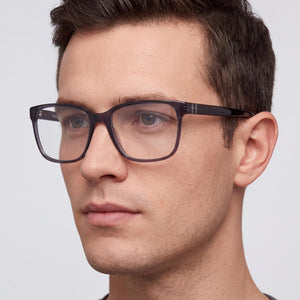 Timberland TB50034 Rectangle Eyeglasses Men — side view, Shiny Black Frame Material temples