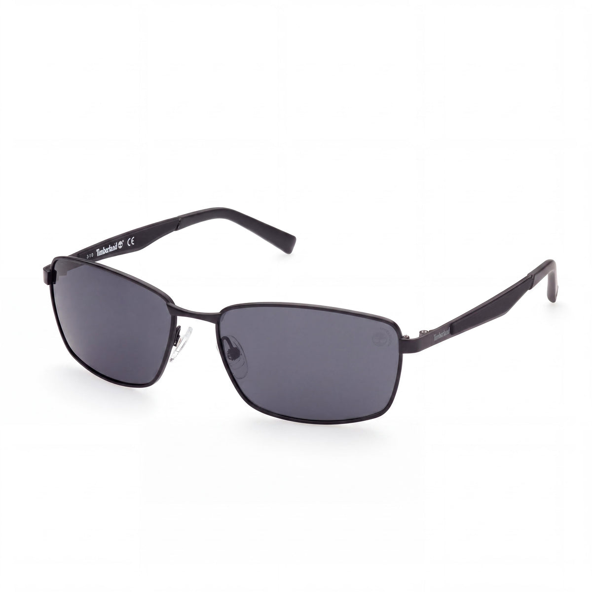 Timberland TB9233 Matte Black Rectangle Sunglasses for Men, 60mm, Photo 1