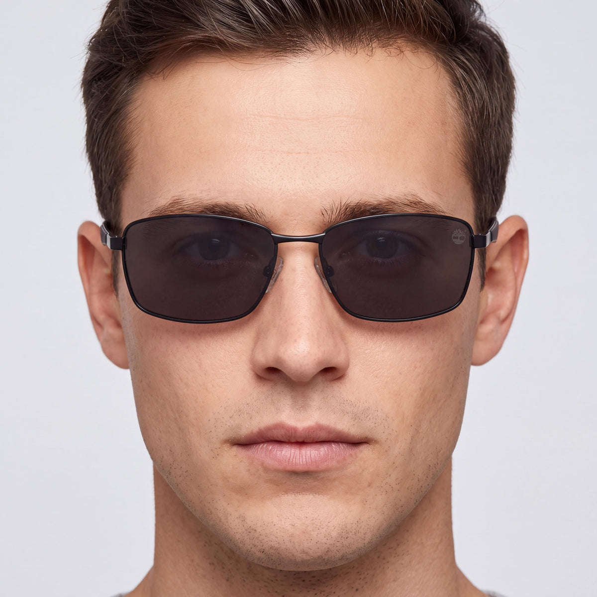 Timberland TB9233 Matte Black Rectangle Sunglasses for Men, 60mm, Photo 4