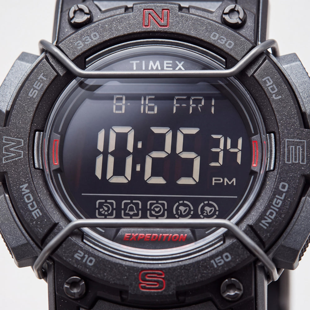 Timex Men's Watch — front view, Digital display 47mm