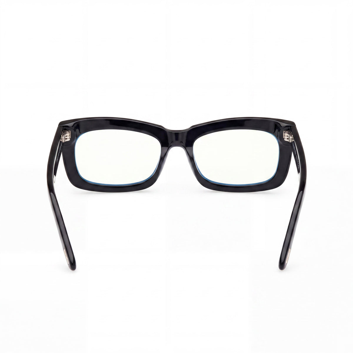 Tom Ford Shiny Black Rectangle Eyeglasses Unisex, 55mm, Photo 3