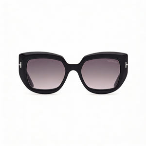 Tom Ford Square Sunglasses Unisex — front view, Tortoise frame