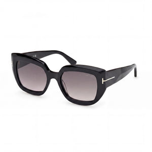 Tom Ford Black Square Sunglasses Unisex, Clear lens