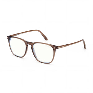 Tom Ford Brown Rectangle Eyeglasses for Men, Plastic frame