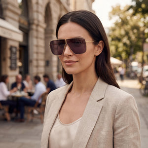 Tom Ford Classic Gold Sunglasses Unisex — outdoor wear, Smoked Polarized lens